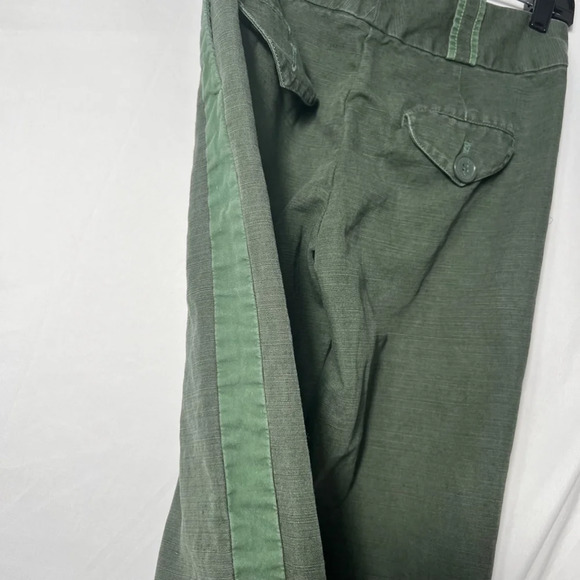 Marc Jacobs Two-Toned Capri Linen Pants Green Size 4 - Picture 4 of 15